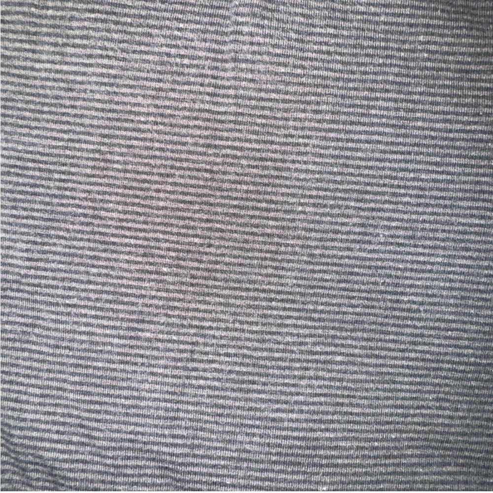 lululemon athletica Gray Short with black striped V-neck short sleeve tee - Picture 8 of 10